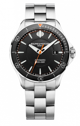 Baume & Mercier Clifton Club Stainless Steel / Black / Bracelet 10340