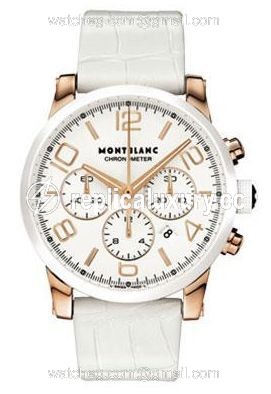 Montblanc TimeWalker Chronograph Automatic Red Gold Ceramic White 104669