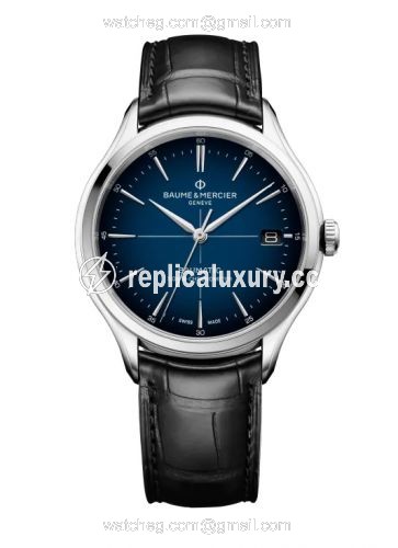 Baume & Mercier Clifton Baumatic Stainless Steel / Blue / Strap / COSC 10467