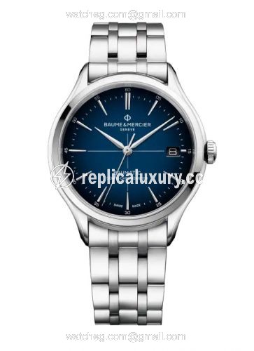 Baume & Mercier Clifton Baumatic Stainless Steel / Blue / Bracelet / COSC 10468