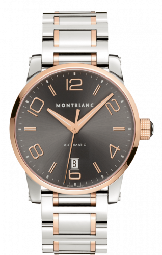 Montblanc TimeWalker Date Automatic 39 Two Tone Red / Bracelet 106501