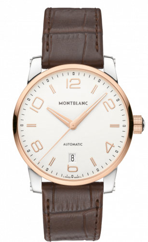 Montblanc TimeWalker Date Automatic 39 Two Tone Red / Silver 110330