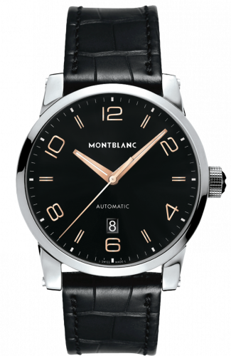 Montblanc TimeWalker Date Automatic 42 Black / Red Gold Numerals 110337