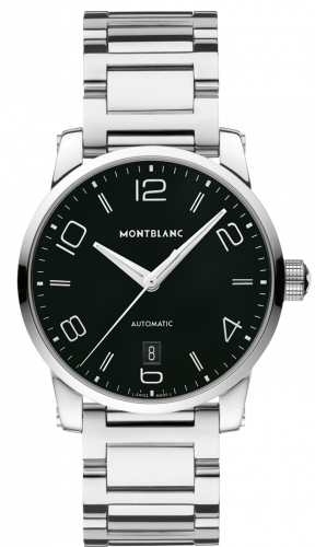 Montblanc TimeWalker Date Automatic 39 Black / Bracelet 110339