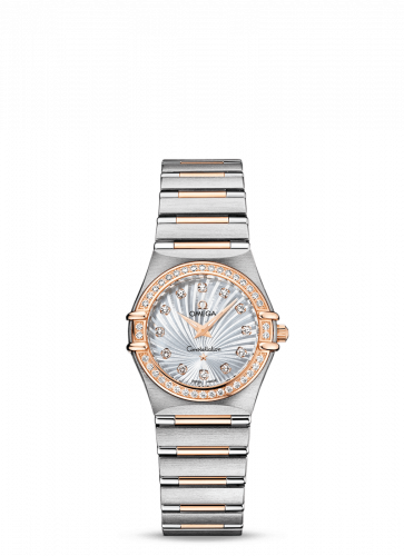 Omega Constellation Quartz 25.5 Stainless Steel / Red Gold / Diamond / MOP Supernova / 160 Years 111.25.26.60.55.001