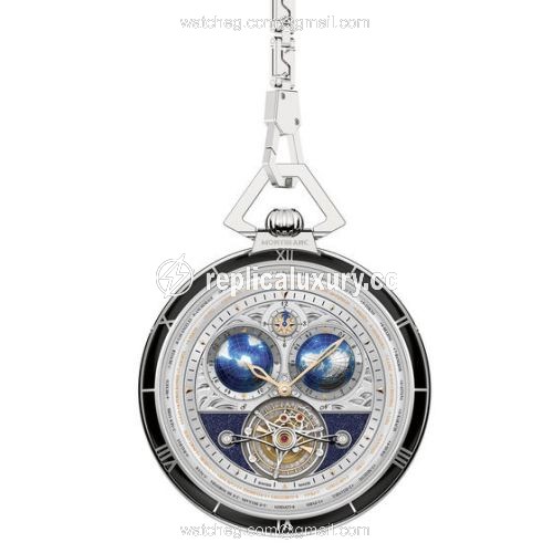 Montblanc Tourbillon Cylindrique Geospheres Pocket Watch 112586