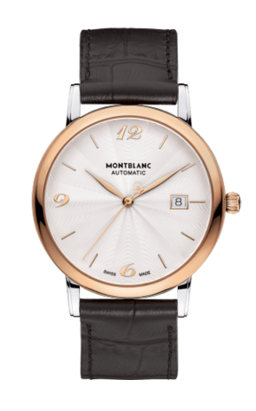Montblanc Classique Date Automatic 39mm Two Tone Guilloche 113824