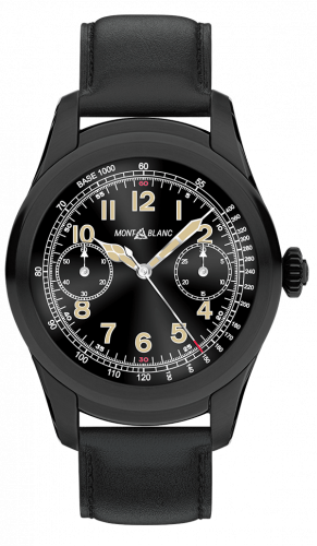 Montblanc Summit Stainless Steel / PVD / Black Calfskin 117538