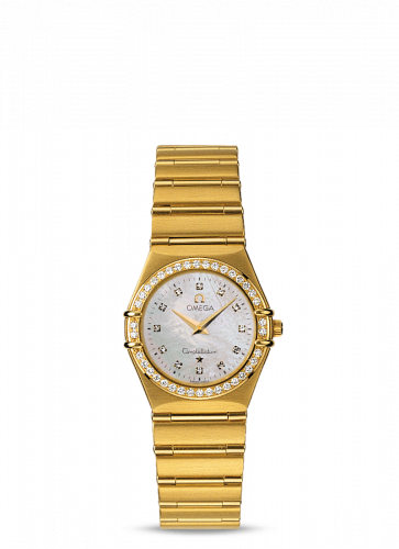 Omega Constellation Quartz 25.5 '95 Yellow Gold / Diamond / MOP 1177.75.00