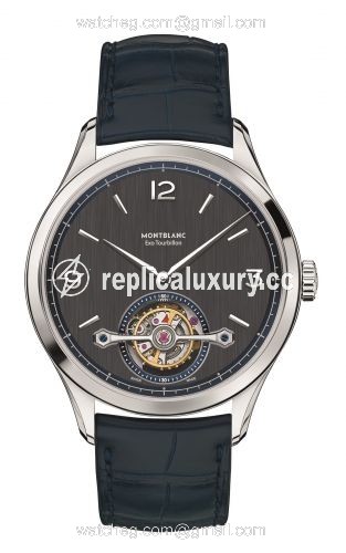 Montblanc Heritage Chronometrie Exo Tourbillon Slim White Gold / Slate 118471