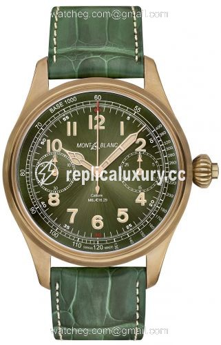 Montblanc 1858 Chronograph Tachymeter Bronze Only Watch 2017 118775