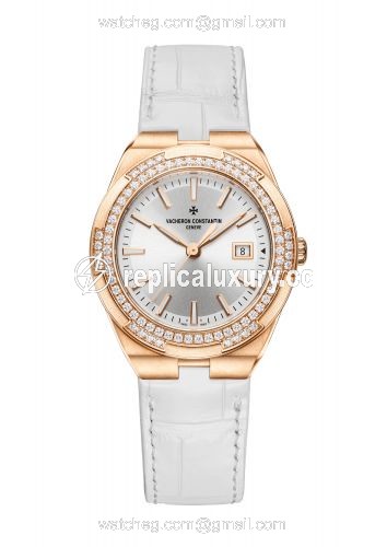 Vacheron Constantin Overseas Quartz Pink Gold / Diamond / Silver 1205V/000R-B592