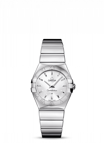 Omega Constellation Quartz 27 Polished Stainless Steel / Silver 123.10.27.60.02.002