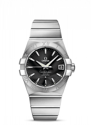 Omega Constellation Co-Axial 38 Stainless Steel / Black 123.10.38.21.01.001