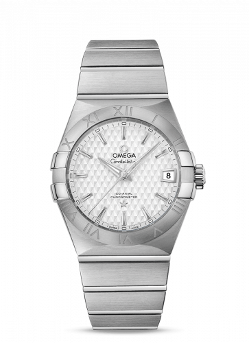 Omega Constellation Co-Axial 38 Stainless Steel / Silver Lozenge 123.10.38.21.02.003