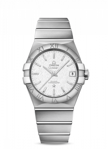Omega Constellation Co-Axial 38 Stainless Steel / Silver Slik 123.10.38.21.02.004