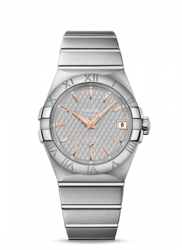 Omega Constellation Co-Axial 38 Stainless Steel / Grey Lozenge 123.10.38.21.06.002