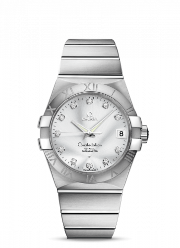 Omega Constellation Co-Axial 38 Stainless Steel / Silver 123.10.38.21.52.001