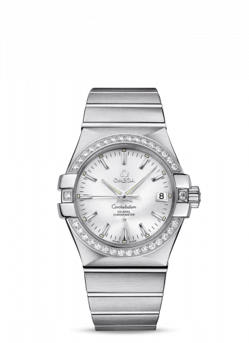 Omega Constellation Co-Axial 35 Stainless Steel / Diamond / Silver 123.15.35.20.02.001