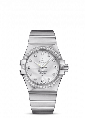 Omega Constellation Co-Axial 35 Stainless Steel / Diamond / Silver 123.15.35.20.52.001