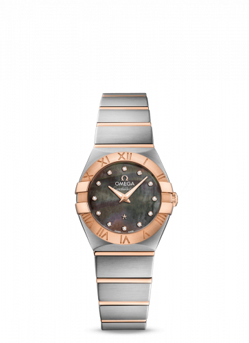 Omega Constellation Quartz 24 Stainless Steel / Red Gold / Brown MOP 123.20.24.60.57.005