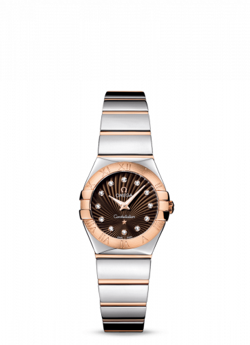 Omega Constellation Quartz 24 Polished Stainless Steel / Red Gold / Brown Supernova 123.20.24.60.63.002
