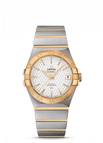 Omega Constellation Co-Axial 35 Stainless Steel / Yellow Gold / Lozenge Silver 123.20.35.20.02.006