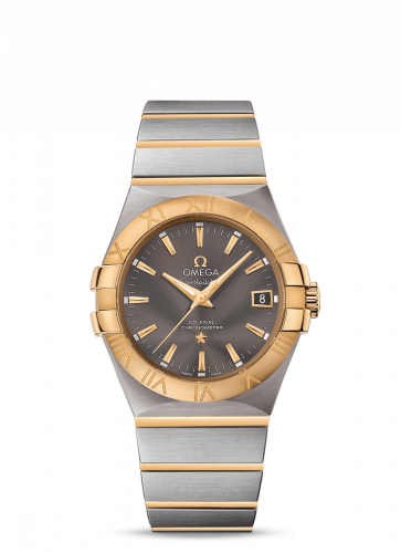 Omega Constellation Co-Axial 35 Stainless Steel / Yellow Gold / Grey 123.20.35.20.06.001