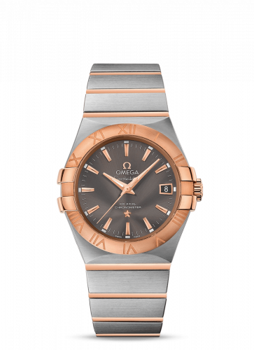 Omega Constellation Co-Axial 35 Stainless Steel / Red Gold / Grey 123.20.35.20.06.002
