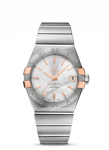 Omega Constellation Co-Axial 38 Stainless Steel / Red Gold / Silver 123.20.38.21.02.004