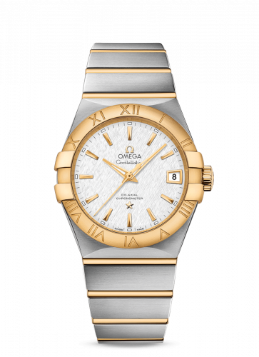 Omega Constellation Co-Axial 38 Stainless Steel / Yellow Gold / Silver Slik 123.20.38.21.02.006