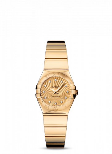 Omega Constellation Quartz 24 Polished Yellow Gold / Champagne Supernova 123.50.24.60.58.002