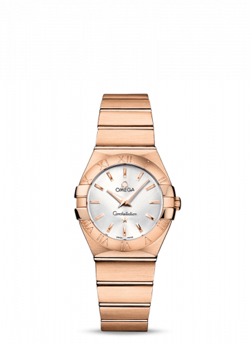 Omega Constellation Quartz 27 Brushed Red Gold / Silver 123.50.27.60.02.001