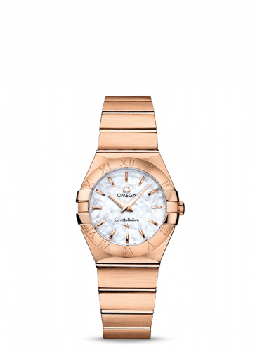 Omega Constellation Quartz 27 Brushed Red Gold / MOP 123.50.27.60.05.001
