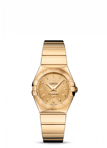 Omega Constellation Quartz 27 Polished Yellow Gold / Champagne 123.50.27.60.08.002