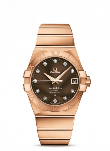 Omega Constellation Co-Axial 38 Red Gold / Brown 123.50.38.21.63.001