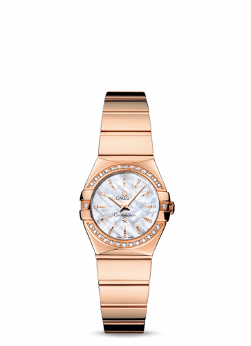 Omega Constellation Quartz 24 Polished Red Gold / Diamond / MOP 123.55.24.60.55.006