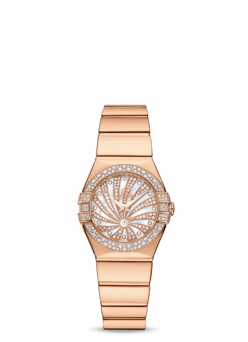Omega Constellation Quartz 24 Polished Red Gold / Supernova / Snow 123.55.24.60.55.013