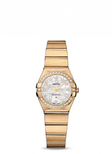 Omega Constellation Quartz 24 Brushed Yellow Gold / MOP Omega 123.55.24.60.55.016