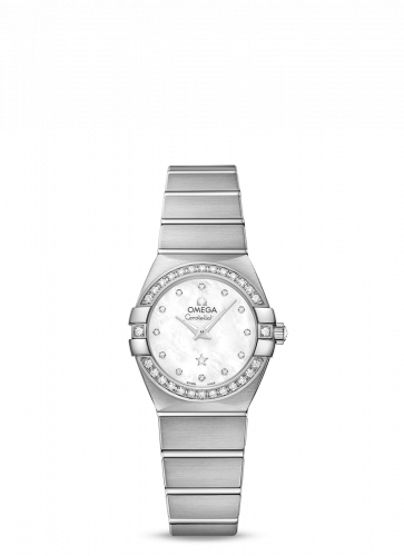 Omega Constellation Quartz 24 Brushed White Gold / Diamond / MOP 123.55.24.60.55.017