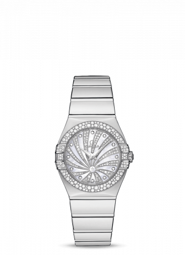 Omega Constellation Quartz 27 White Gold / Snow / Diamond Supernova 123.55.27.60.55.014