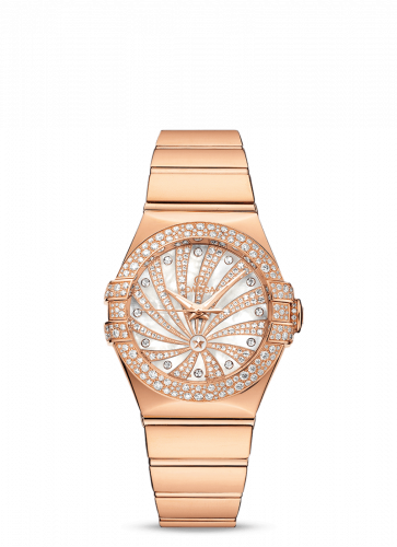 Omega Constellation Co-Axial 31 Red Gold / Snow / Diamond Supernova 123.55.31.20.55.010