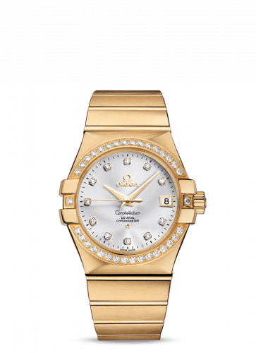 Omega Constellation Co-Axial 35 Yellow Gold / Diamond / Silver 123.55.35.20.52.002