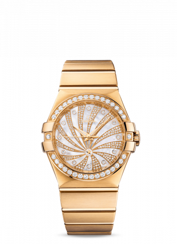 Omega Constellation Co-axial 35 Yellow Gold / Diamond / Diamond Supernova 123.55.35.20.55.001