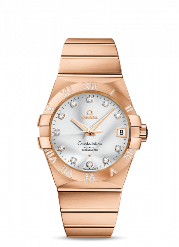 Omega Constellation Co-Axial 38 Red Gold / Diamond / Silver 123.55.38.21.52.007