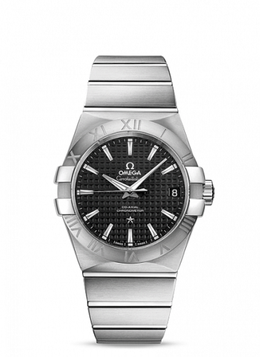 Omega Constellation Co-Axial 38 Stainless Steel / Black 123.10.38.21.01.002