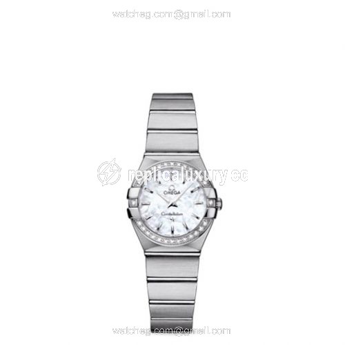 Omega Constellation Quartz 24 Brushed Stainless Steel / Diamond / MOP 123.15.24.60.05.001