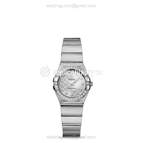 Omega Constellation Quartz 24 Brushed Stainless Steel / Diamond / Silver Omega 123.15.24.60.52.001