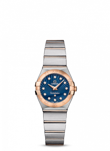 Omega Constellation Quartz 24 Brushed Stainless Steel / Red Gold / Blue Supernova 123.20.24.60.53.001