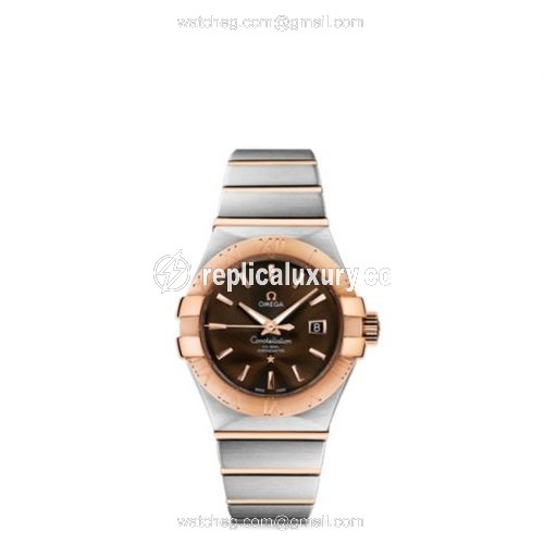 Omega Constellation Co-Axial 31 Stainless Steel / Red Gold / Brown 123.20.31.20.13.001